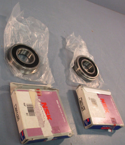 NSK Bearings 6207VVNRC3 Snap Ring Bearing 1.35" Bore 3" OD Lot of 2