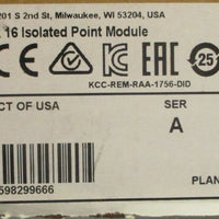 Allen Bradley 1756IB16ISOE Ser A ControlLogix 16 Isolated Point Module FW 2.010