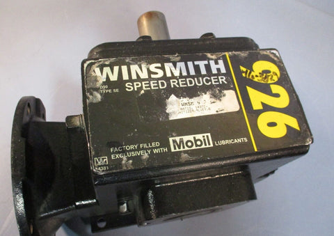 Winsmith 926MDB Gear Reducer 926MDBS506XOC1 15:1 Ratio, 2.61 HP In, 1287 In-Lb