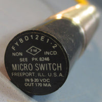 Micro Switch (Honeywell) FYBD12E12B Proximity Switch with mount NOS