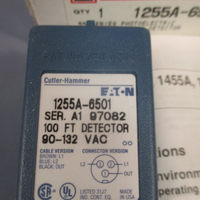 CUTLERHAMMER PHOTOELECTRIC THRUBEAM DETECTOR 100 FT SER. A1  1255A6501