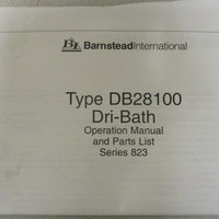 Barnstead Thermolyne DB28125 DriBath 120V 2.1A 250W w/ Manual