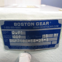 BOSTON GEAR GEARBOX NEMA MOUNTING 56C RATIO 15:1 BKF715A-15-B5-G