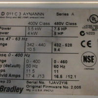 Allen Bradley Powerflex 70 20AD011C3AYNANNN Variable Frequency Drive