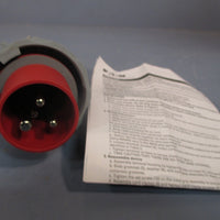 Eaton/Arrow Hart Plug Pin &Sleeve 20A 480V 2P 3W WT RD AH320P7W