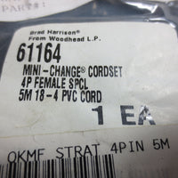 Brad Harrison 61164 4p Female MiniChange Cordset 5m 184 PVC Cord