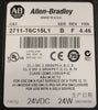 Allen Bradley 2711-T6C15L1 Ser B Panelview 600 Touchscreen Rev F FRN 4.46 24VDC