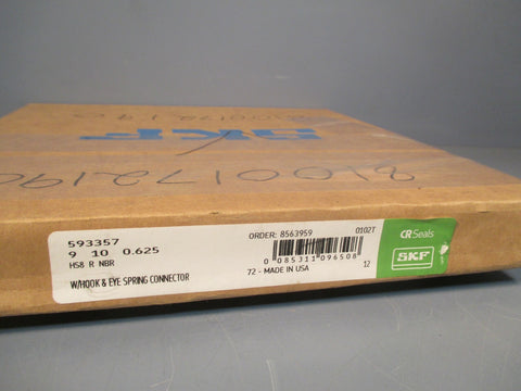 SKF CRSeals w/Hook & Eye Spring Connector 593357 9 10 0.625