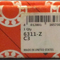 FAG 6311-Z-C3 Deep Groove Ball Bearing 55mm Bore 120mm OD 29mm W