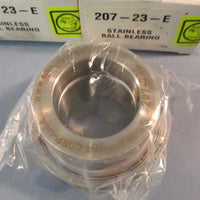 Lot of (3) EDT 207-23-E Insert Ball Bearings 1-7/16" Stainless Steel w/Collar