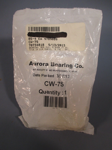 AURORA BEARING CO. ROD END BEARING CW7S