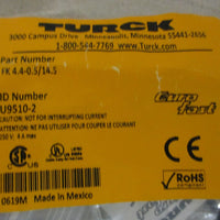 Turck FK 4.4-0.5/14.5 Eurofast Female Connector U9510-2 250V 4A (Lot of 3)