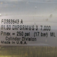 Schrader Bellows 1.50DXPSRM37.00 DBL Actuating Cylinder 11/2" Bore 7" Stroke