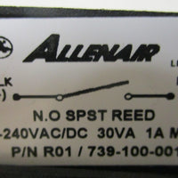 Allenair R01/739-100-001 Reed Switch N.O SPST Reed 0-240VAC/DC 30VA 1A Max
