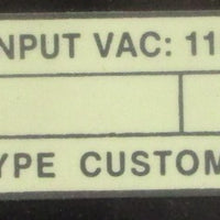 Sola 86153101 Custom Rectifier 115/230 Input VAC 3/2 Input Amp