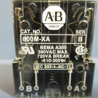 AllenBradley 800MXA Ser. B Contact Block LOT OF TWO