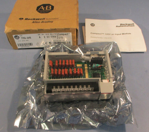 Allen Bradley 1769-IA16 Ser A Rev 2 Compact I/O Input Module 120VAC Input