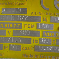 Hadef 66/04 AK 405 DI 80 N 8/2 Chain Hoist 480V 0.9/0.22 kW 500kg Load Cap.