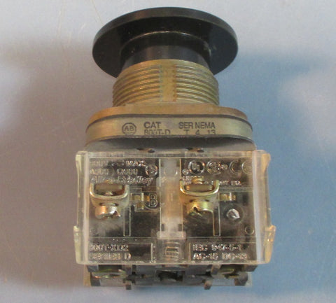 AllenBradley 800TD Series T Push Button w/ Contact Blocks Used