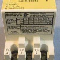 Allen Bradley 140MN0016 Ser A Motor Starter 3PH 1.8Nm/16Lbin