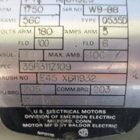 US Motors 611925 Speedamatic DC Motor 35P311Z109 1750RPM 1HP 5/8" Shaft Dia