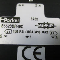 Parker B552BDR49C Directional Control Valve  Used