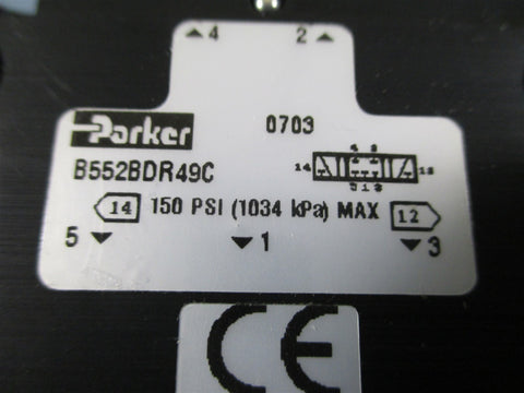 Parker B552BDR49C Directional Control Valve  Used