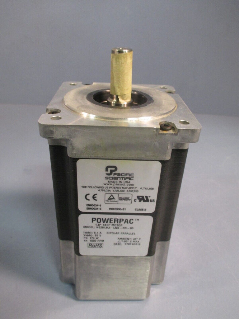 Pacific Scientific POWERPAC 1.8 Step Motor 1500 RPM N32HLHJLNKNS00