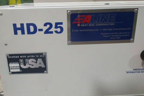 Aline HD25 Impulse Heat Heavy Duty Table Top Bag Sealer 25" w/ Pedal Used