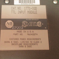 Allen Bradley 1771IGD TTL Input Module Part No 96042274 Used
