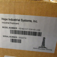 Hope Industrial Systems Industrial Panel Mount Keyboard KBM2EXTSS44XUSB