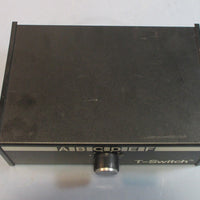 T-Switch 6 Position 7 Slot Plug Ports A - F Dial Switch Box Used