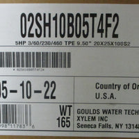 Goulds 02SH10B05T4F2 eSH End Suction Pump 91/2" Imp Dia 5HP ESHC 2X2 1/2X104P