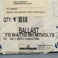 Holophane Lighting Ballast 70 watts RBK070HP12A