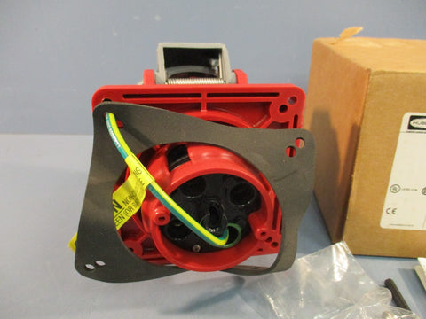 Hubbell HBL 460R7W Pin & Sleeve Outlet Receptacle 3-Phase 4-Pin 480VAC 60A