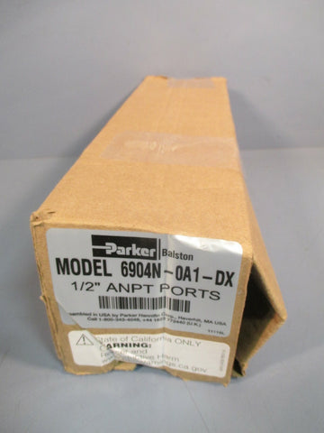 Parker 6000 Series Balston Compressed Air Filter 1/2" ANPT Ports 6904NOA1DX