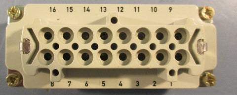 Epic H-BE 16 BS Female Connector 16-Pin 600VAC 6kV H-BE16BS Lot of 2