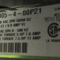 ABB ACS501005400P21 Variable Speed Drive w/ 60031924 and 60031916 Suppressor