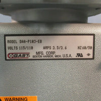 Gast DAAP103EB Vacuum Pump 115/110V 50/60Hz Single Phase 3.5/3.6Amps