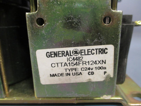 General Electric GE IC4482 Motor Contactor 24 VDC 100 A, 2 Pole CTTA154FR124XN
