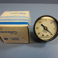 Ashcroft 1000 0-30 psi 1/4" Npt Gauge Brass Nib