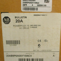 Allen Bradley 20AB9P6A0AYYANC0 Ser A PowerFlex 70 Variable Frequency Drive 3PH