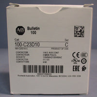 ALLENBRADLEY 100C23D10, CONTACTOR, 23 AMP, 120VAC COIL, 3 POLES, 110V 50/60Hz