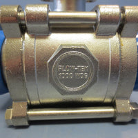 FlowTek 2" S7008 7000 Series Stainless Steel 3 Piece Full Port Ball Valves