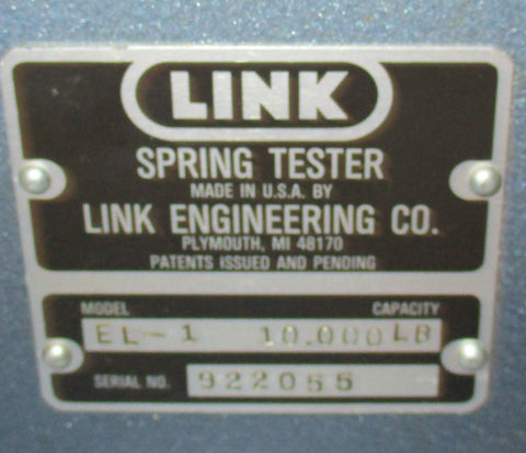 Link EL-1 Spring Tester 10 Lb Capacity Link Pass Through Tester Absolute Zero 2