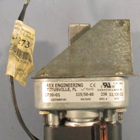 Rex Engineering 273001 Gear Motor 115V 50/60Hz Class B 5" Length