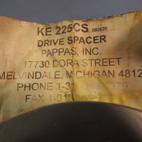 Pappas Inc KE 225CS Drive Spacer 120 mm Total OD 43 mm Smooth Bore ID