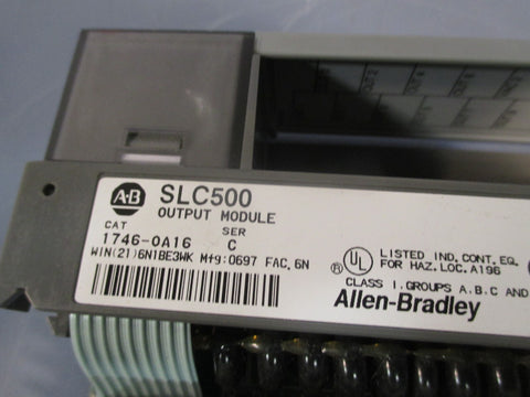 AllenBradley SLC 500 Output Module Series C. 1746OA16