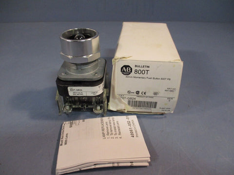 Allen-Bradley 30mm Momentary Push Button Switch 24vdc Series T 800T-QB24