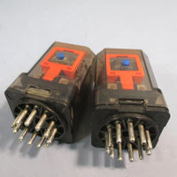 Lot of (2) Schrack RL 371024 Relay 24V CADB14D10/24